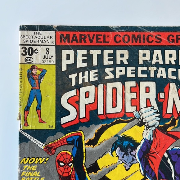 Marvel Peter Parker The Spectacular Spider-Man #8 Morbius 1977 UC Marvel Comics - Picture 2 of 7